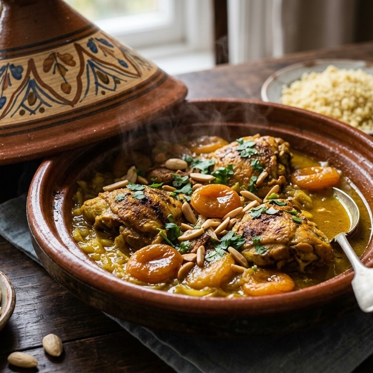 Kiptagine met abrikozen recept