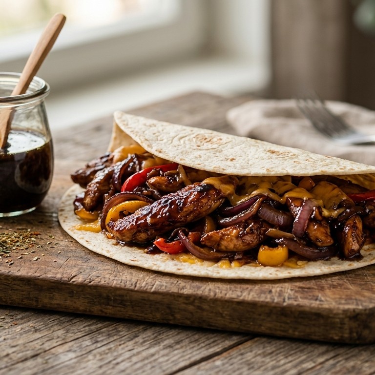 Kiptortilla met luikse siroop en raz el hanout recept