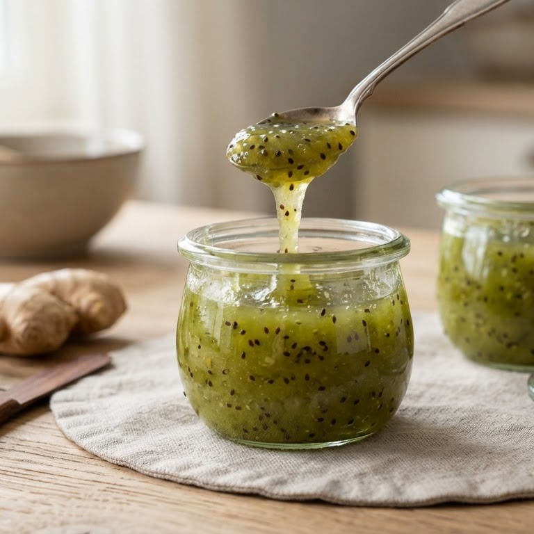 Kiwi-gemberjam recept
