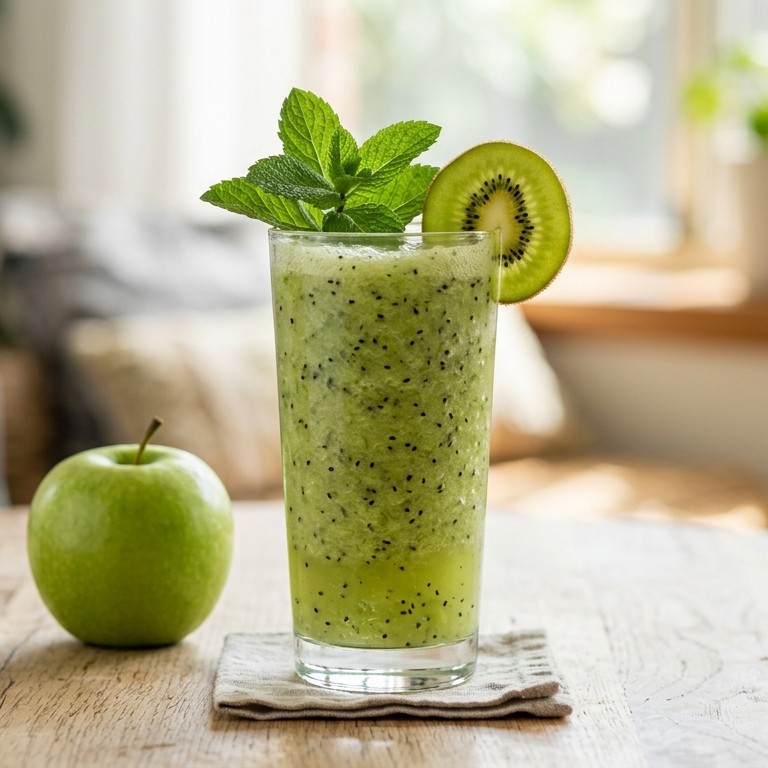 Kiwi-munt smoothie recept