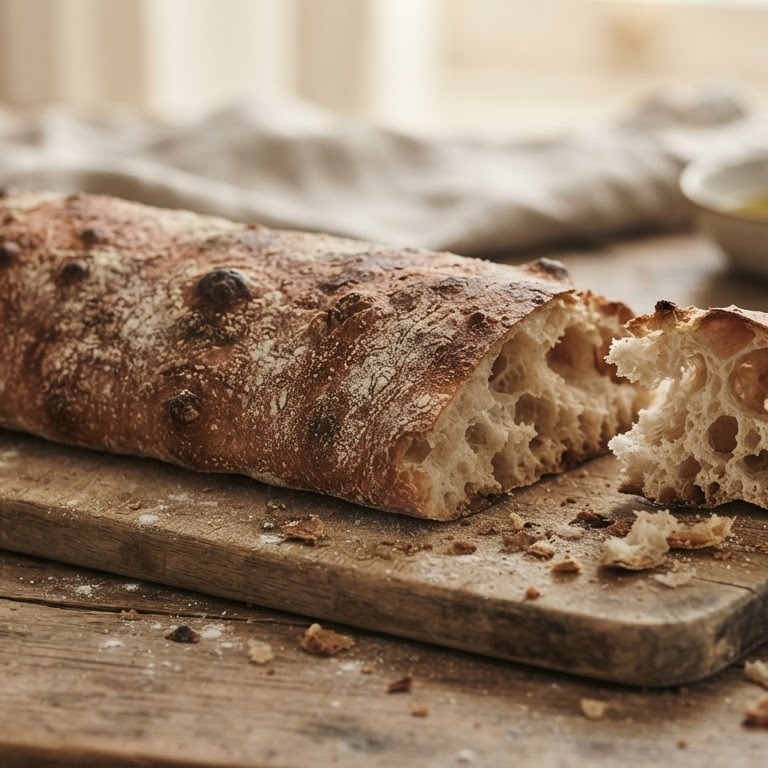 Klassieke Italiaanse ciabatta recept
