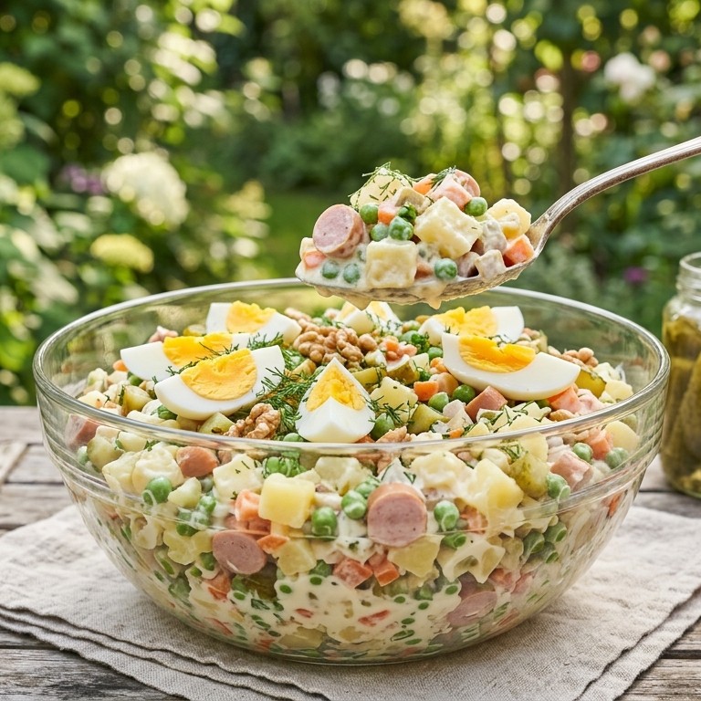 Kleurige aardappelsalade recept