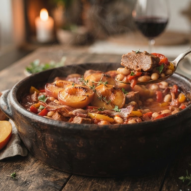 Kloosterpot met perzik recept