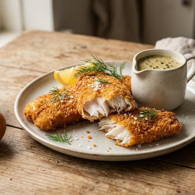 Knapperige gebakken nijlbaars met pepersaus recept