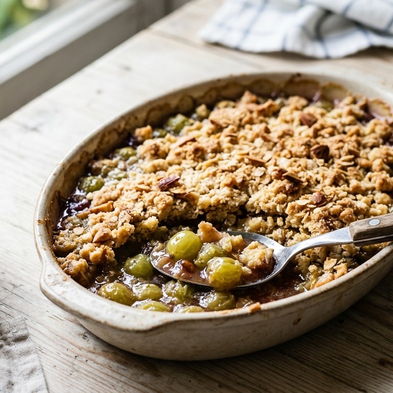 Knapperige kruisbessencrumble recept