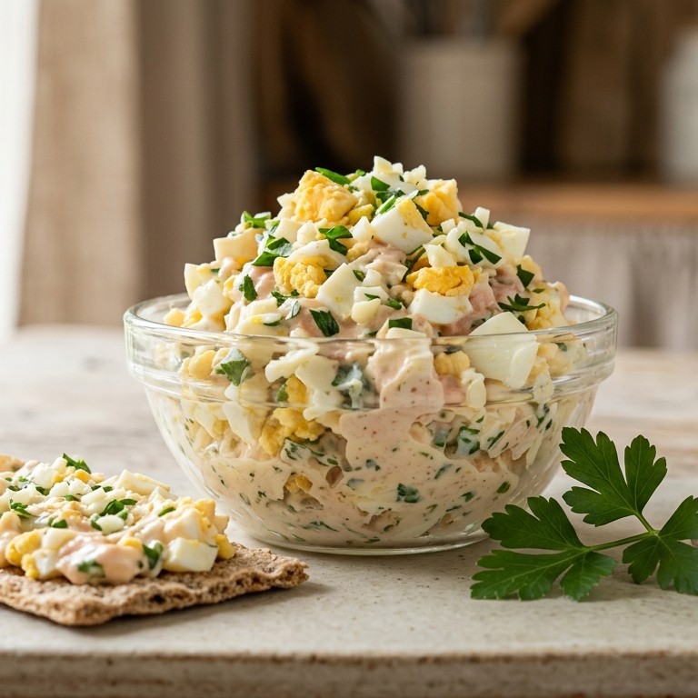 Knoflook ei salade recept