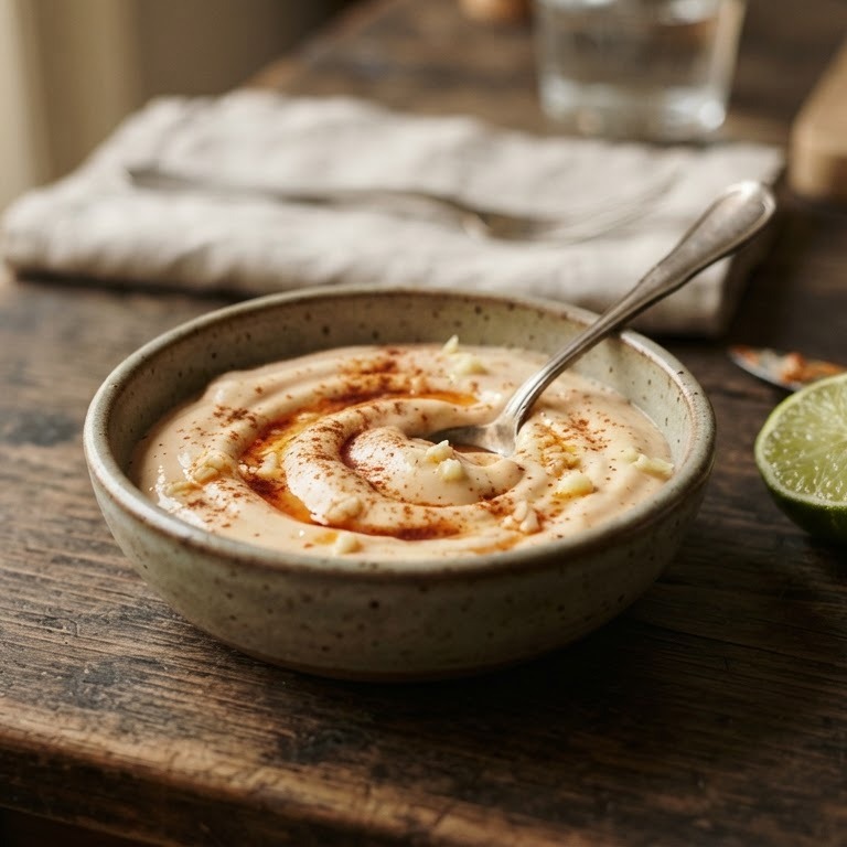 Knoflook-sambal Majo recept