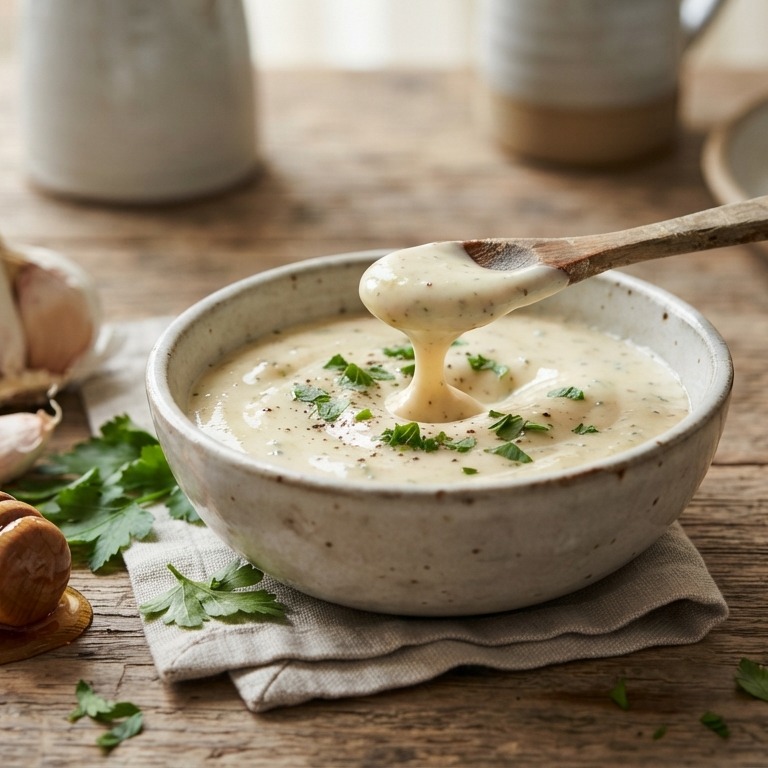 Knoflook saus met honing recept