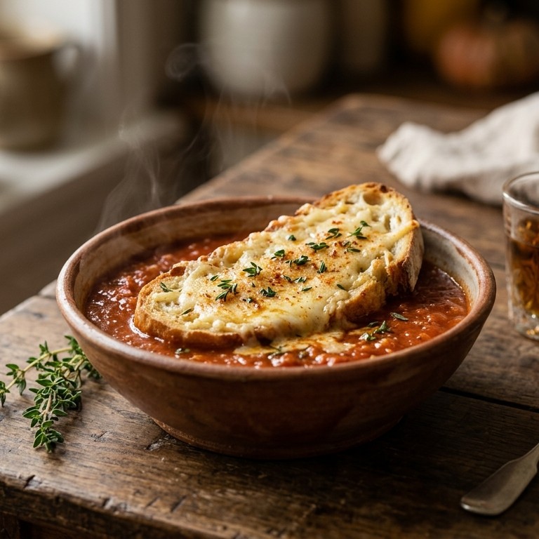Knoflook-tomaatsoep recept