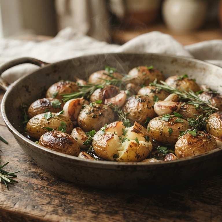 Knoflookaardappels recept
