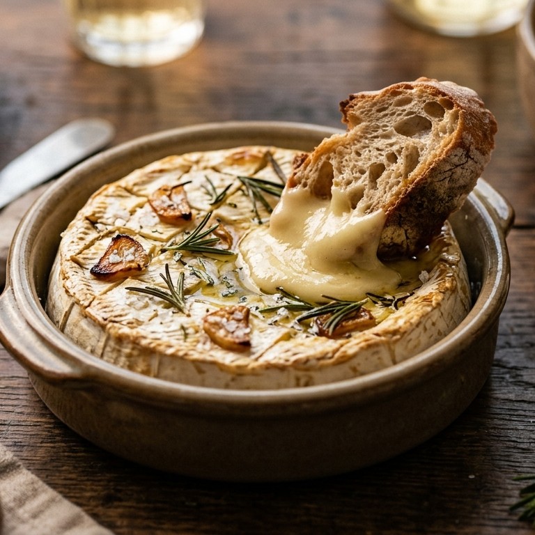 Knoflookcamembert uit de oven recept