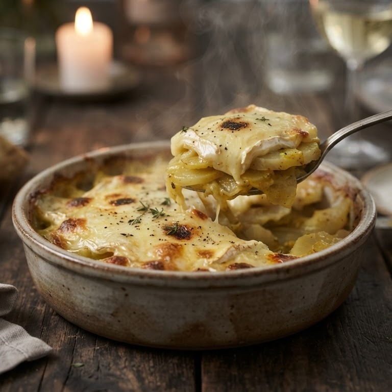 Knolselderijschotel met Brie recept