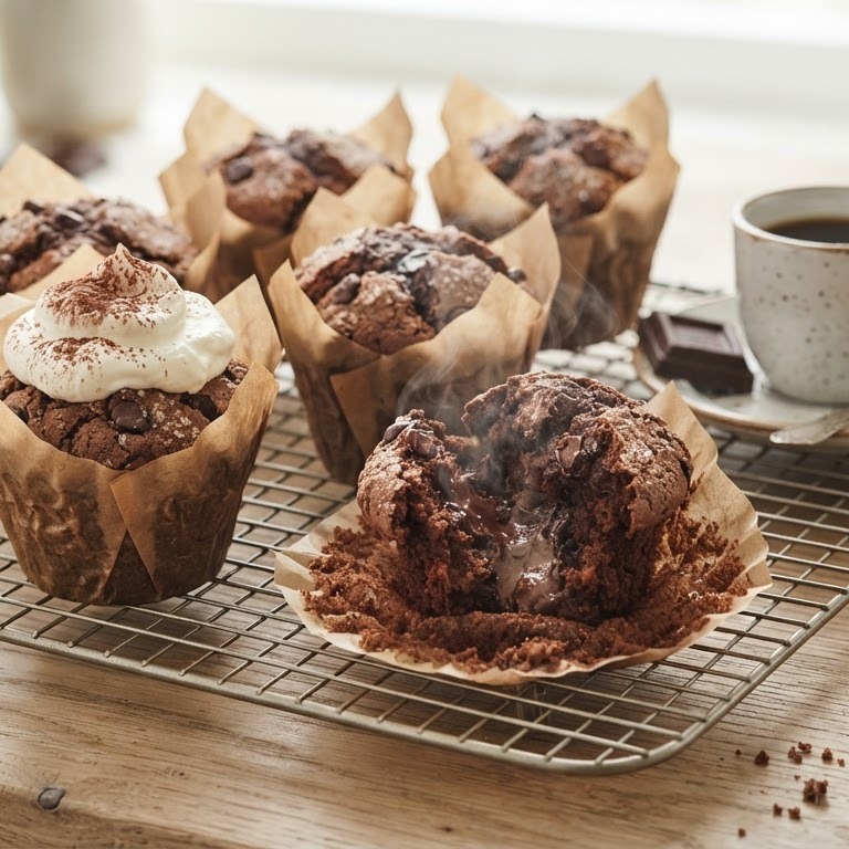 Koffie-chocolade muffins recept