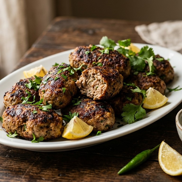 Kofta Kabab Kasta (gekruid varkensvlees) recept