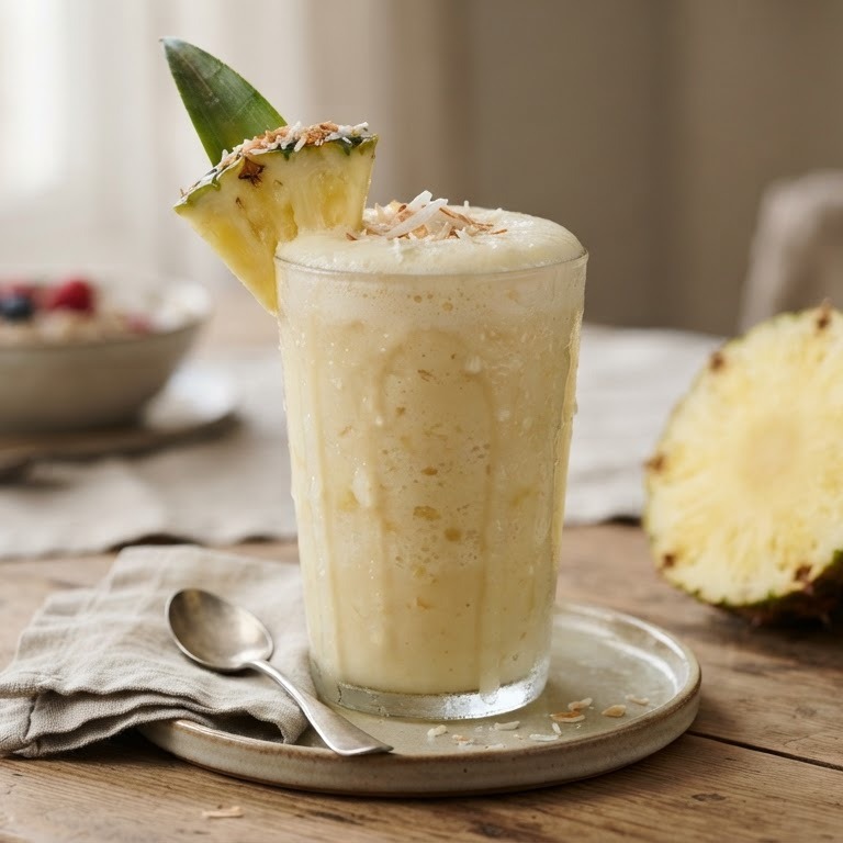 Kokos-ananas-smoothie recept