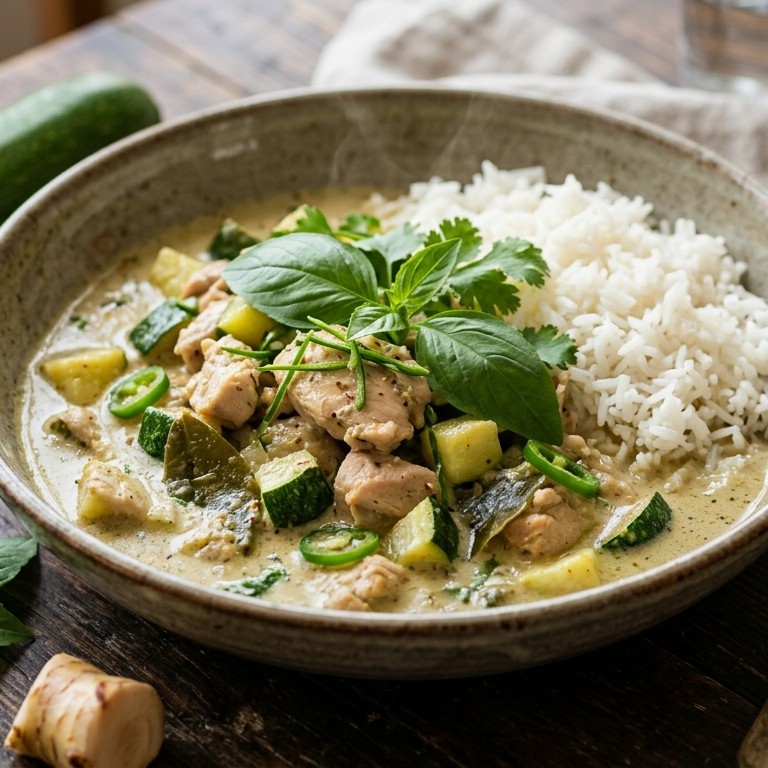 Kokos-kipkerrie recept