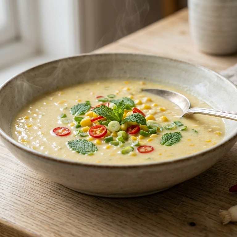 Kokosmaissoep recept