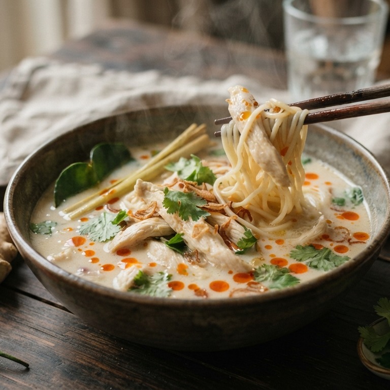 Kokossoep met kip recept