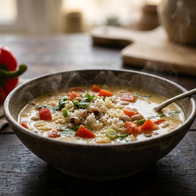 Kokossoep met ogenboontjes recept