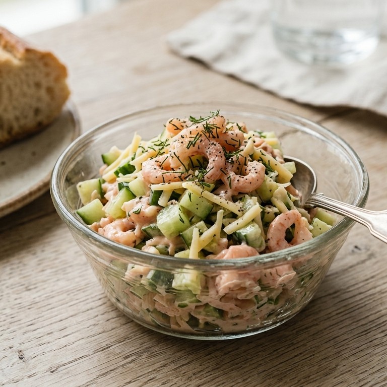 Komkommer kaas salade recept