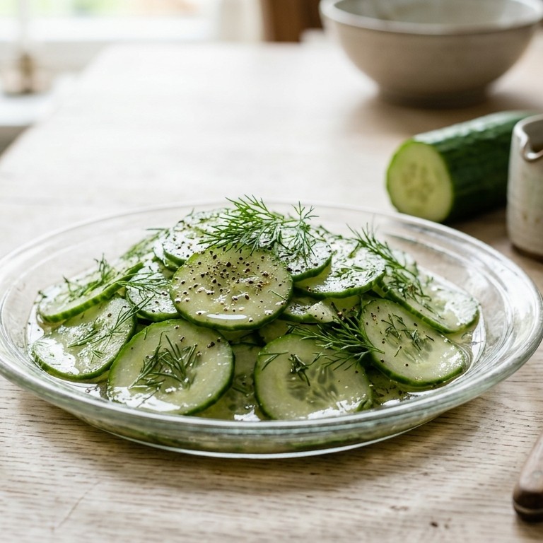 Komkommer salade recept