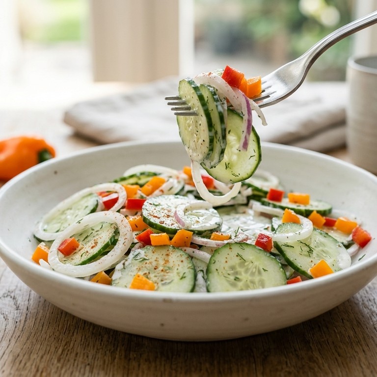 Komkommer salade recept