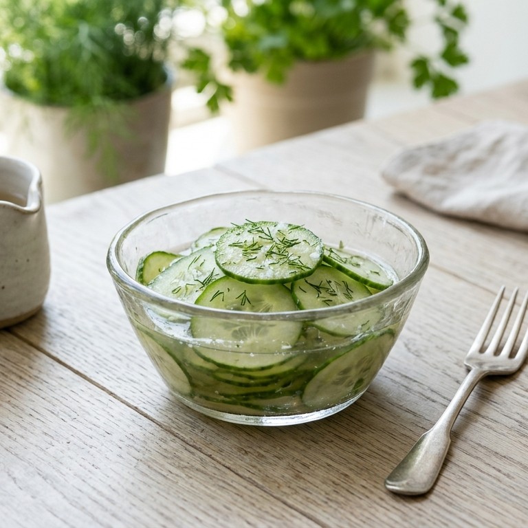 Komkommer salade recept