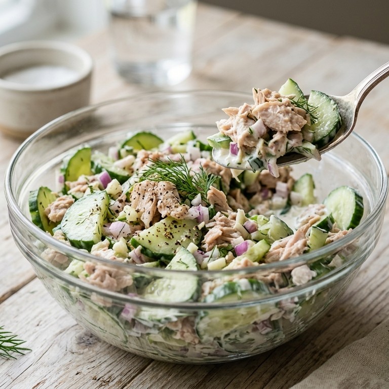 Komkommer-tonijnsalade recept