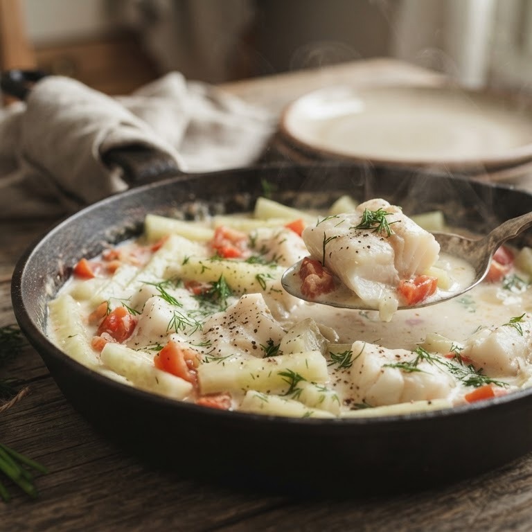 Komkommer-visragout recept