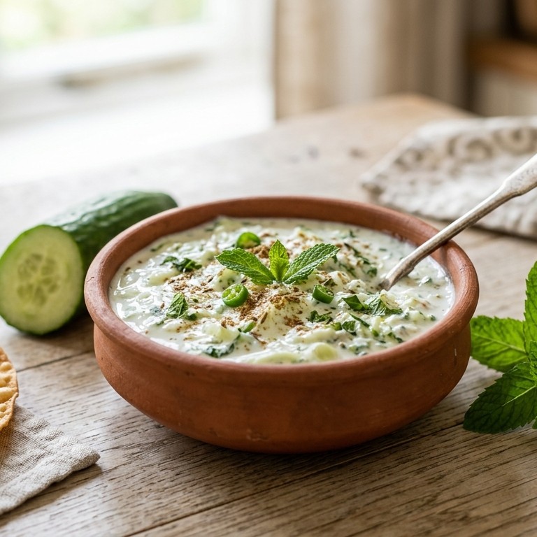 Komkommerraita (komkommersalade) recept