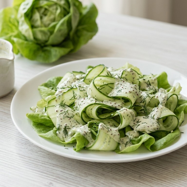 Komkommersalade met dillesaus recept