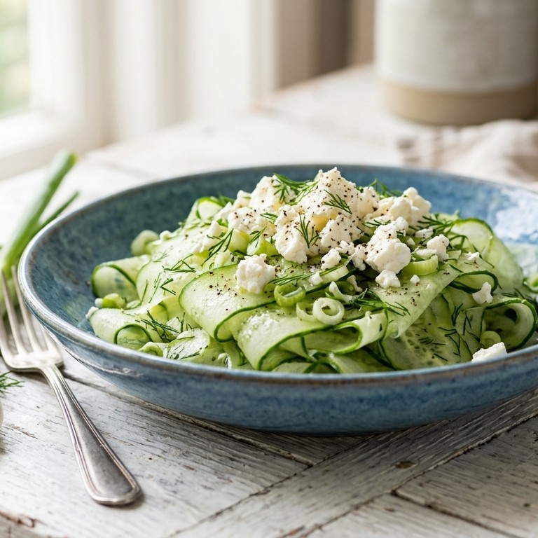Komkommersalade met feta recept