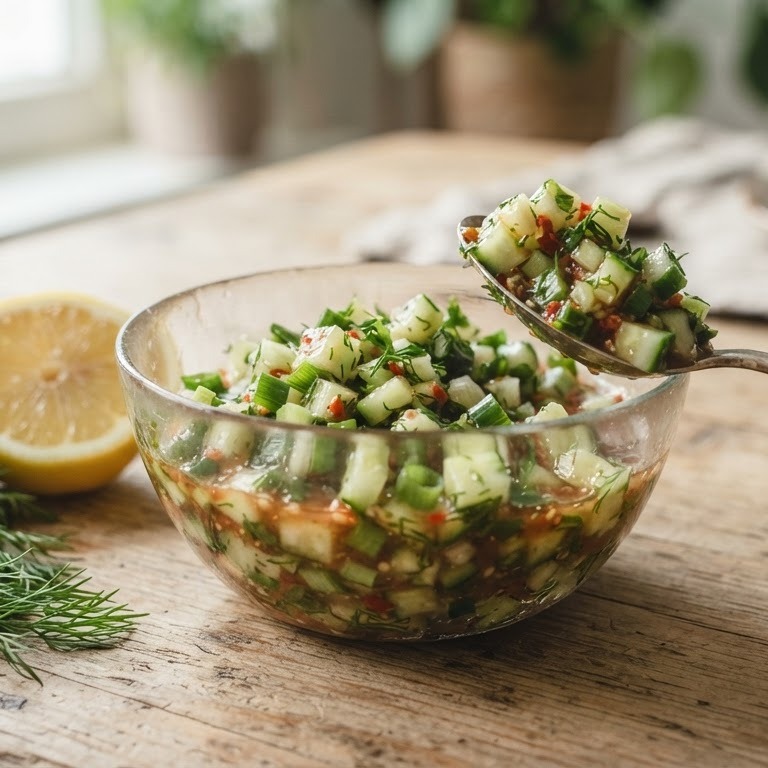 Komkommersalsa recept