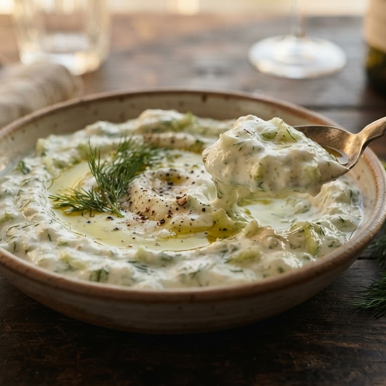 Komkommersaus (Tzatziki) recept