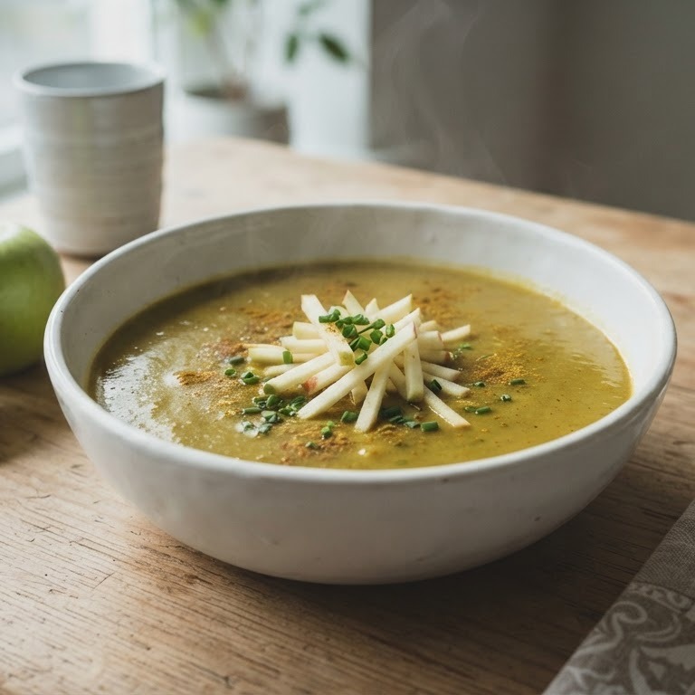 komkommersoep met kerrie en appel recept