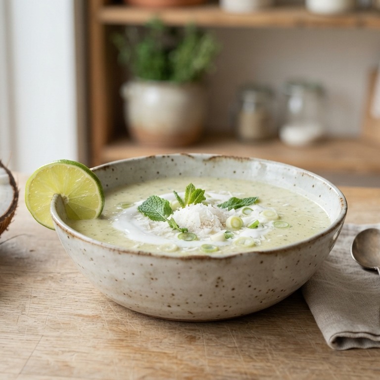 Komkommersoep met kokos recept