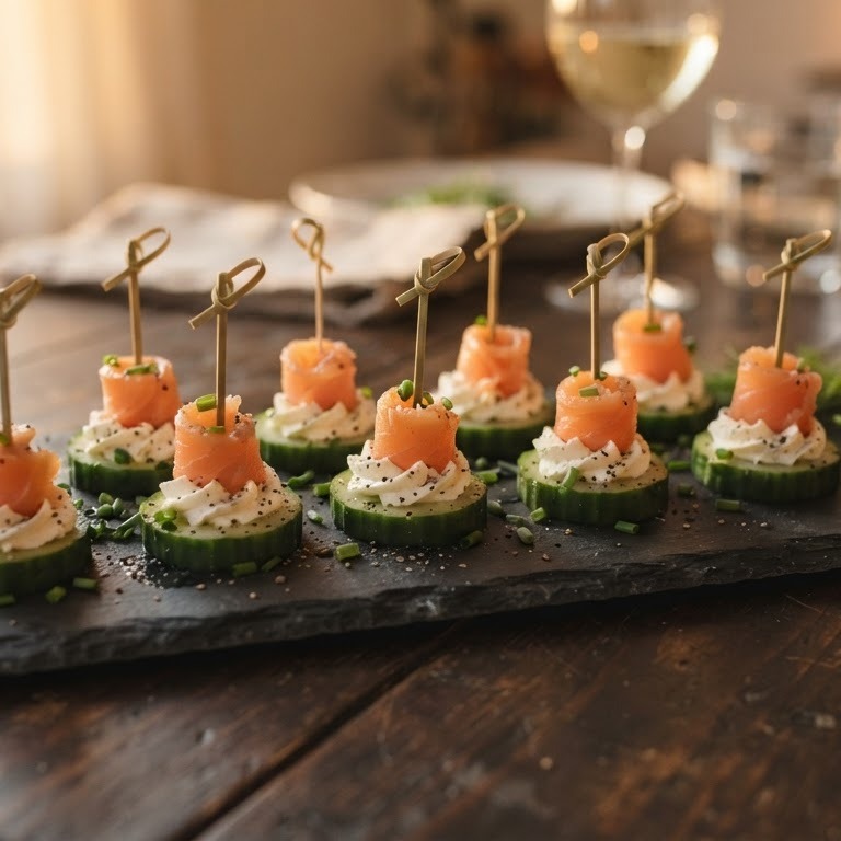 Komkommerzalm snack recept