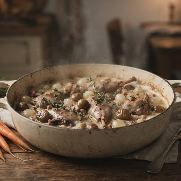 Konijn met kastanjes recept