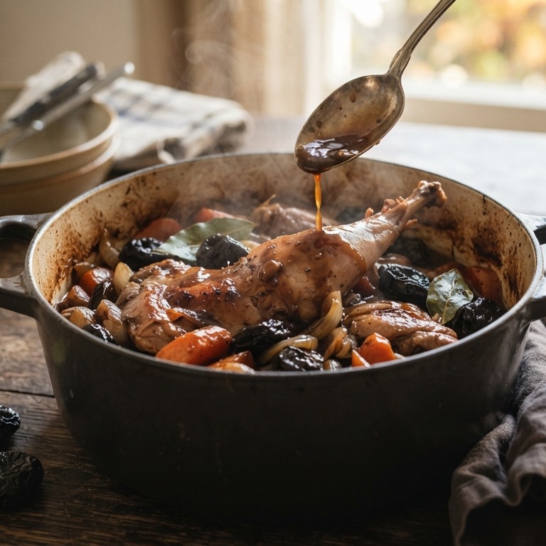 Konijn met pruimen recept
