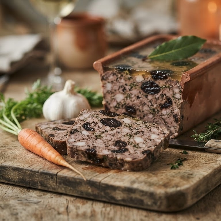 Konijnpaté in rode wijn-cognacmarinade recept