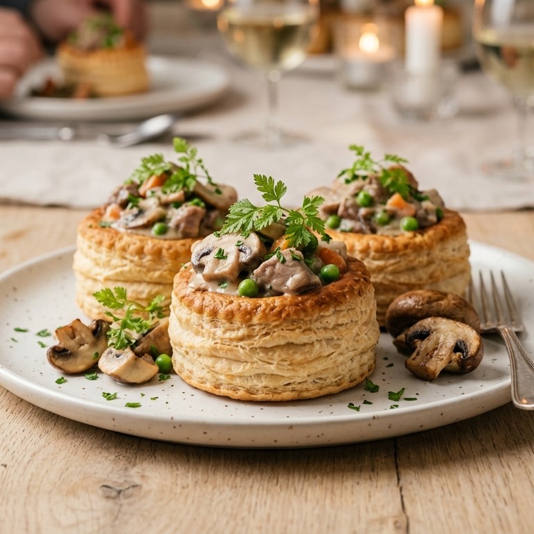 Koninginnepasteitjes met kalfsragout recept