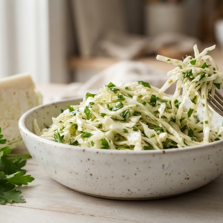 Kool- en peterseliesalade recept