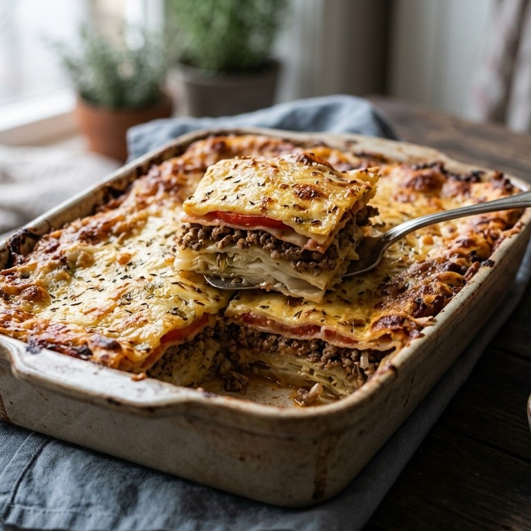 Koollassagne recept