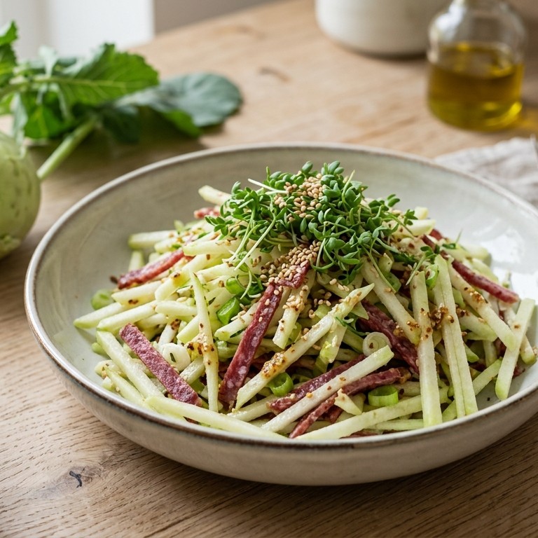 Koolrabi salade recept