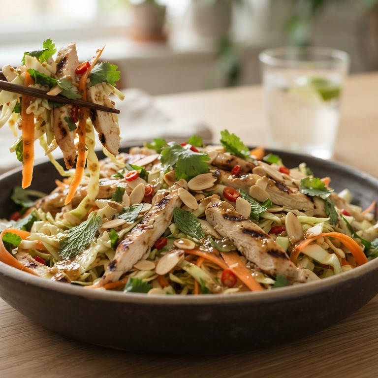 Koolsalade met kip recept