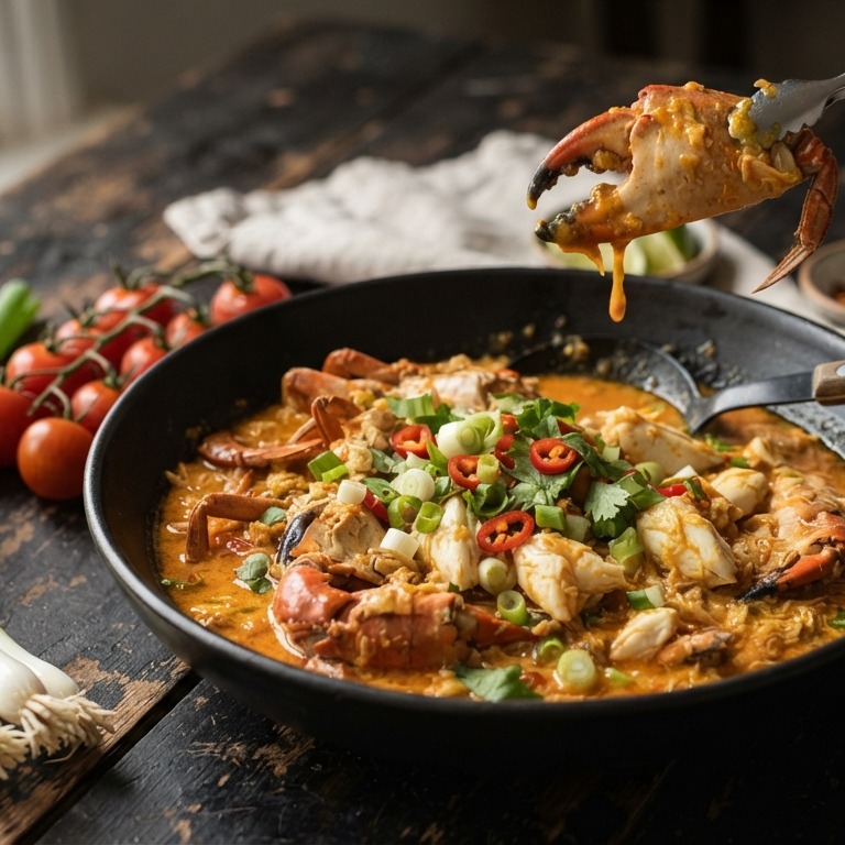 Krab Curry recept