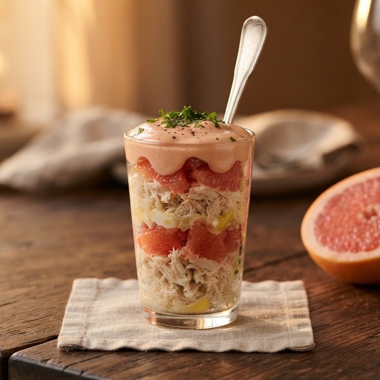 Krabcocktail met grapefruit recept