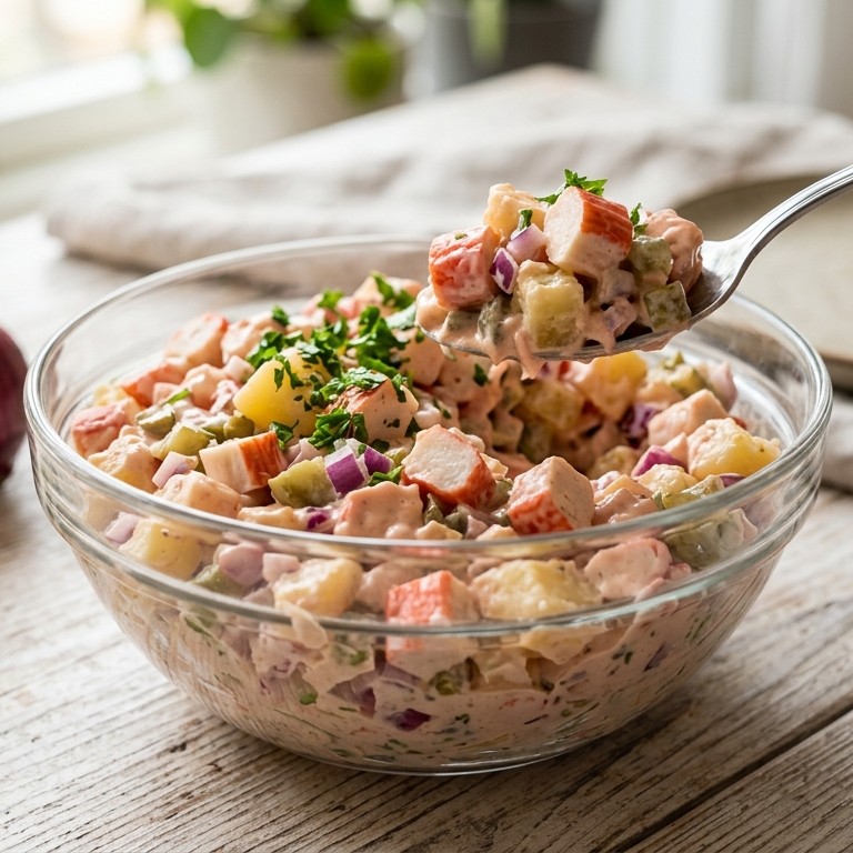 Krabsalade recept