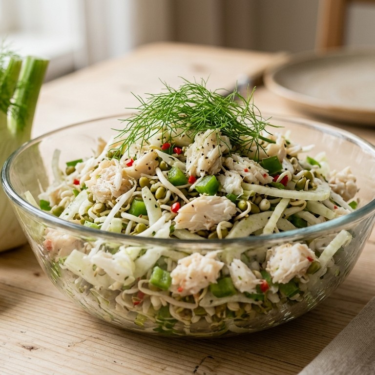 Krabsalade met venkel recept