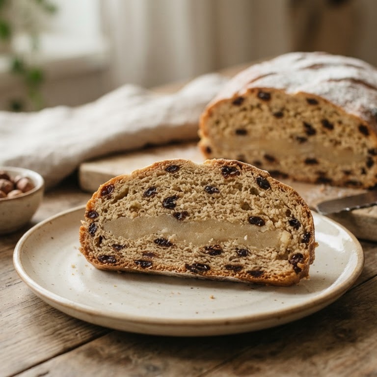 Krentenbrood met spijs recept